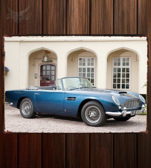Металлическая табличка Aston Martin DB5 Volante Металлическая табличка Aston Martin DB5 Volante